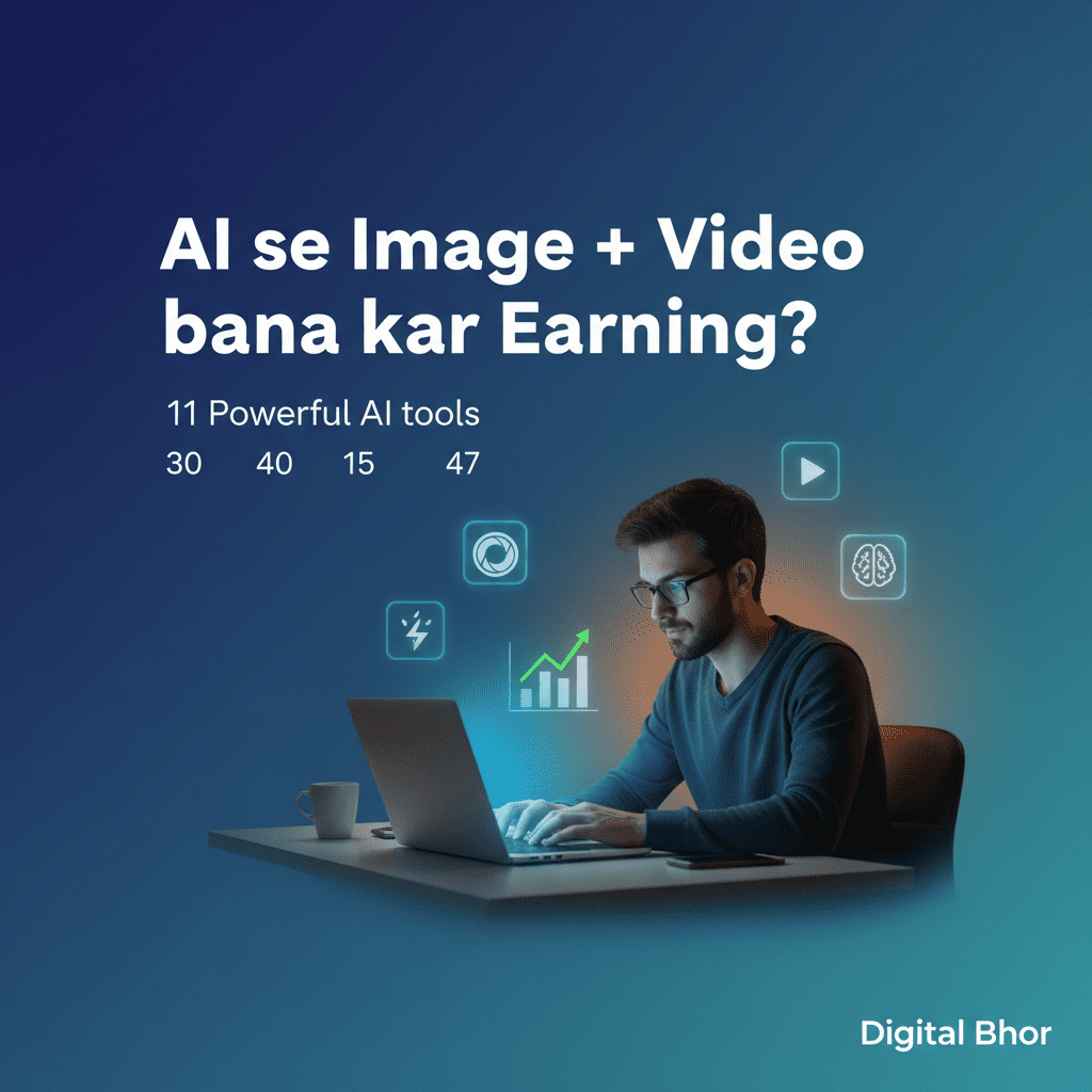 AI से Image और Video बनाकर पैसे कैसे कमाएं - creator workflow