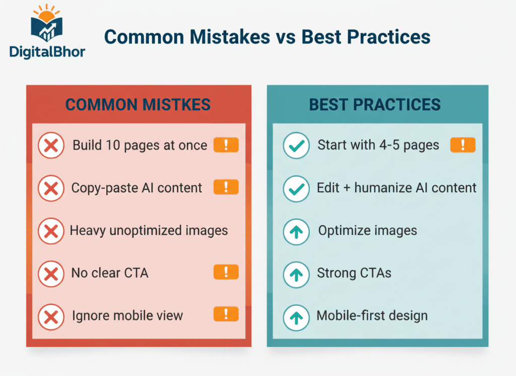 AI से 1 दिन में Website कैसे बनाएं concept