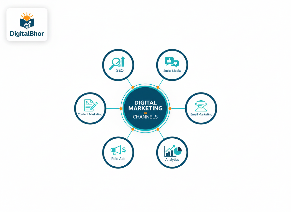 Digital Marketing types SEO SMM PPC