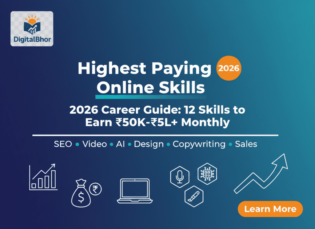 2026 में सबसे ज्यादा पैसे कमाने वाले Online Skills overview