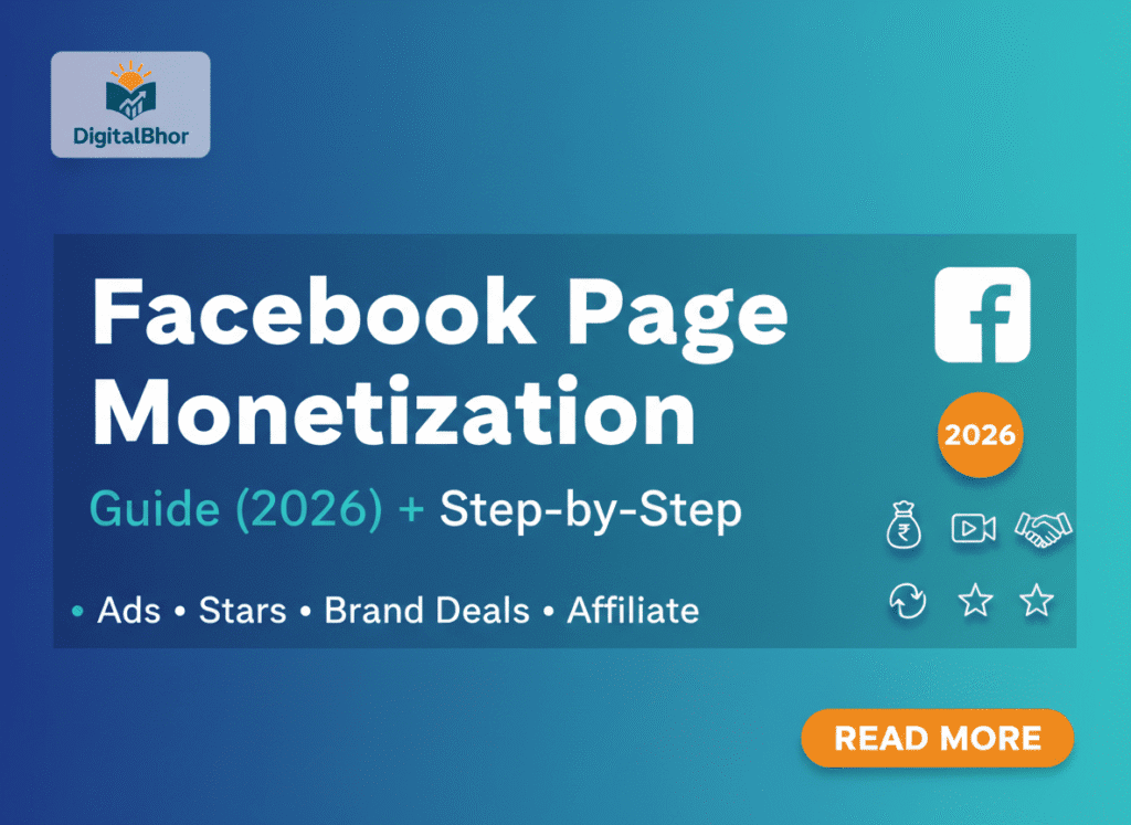 Facebook Page Monetization Guide 2026 infographic