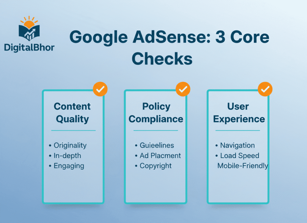 AdSense Approval जल्दी कैसे लें infographic
