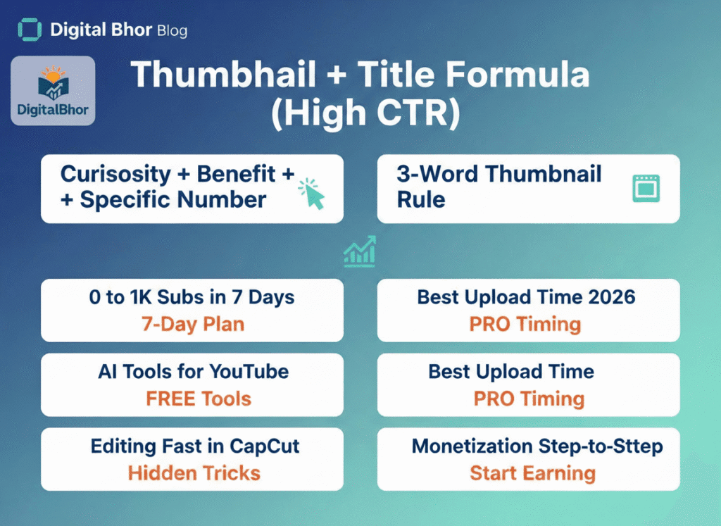 YouTube subscribers increase checklist