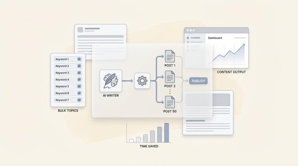 hybrid AI human content SEO workflow