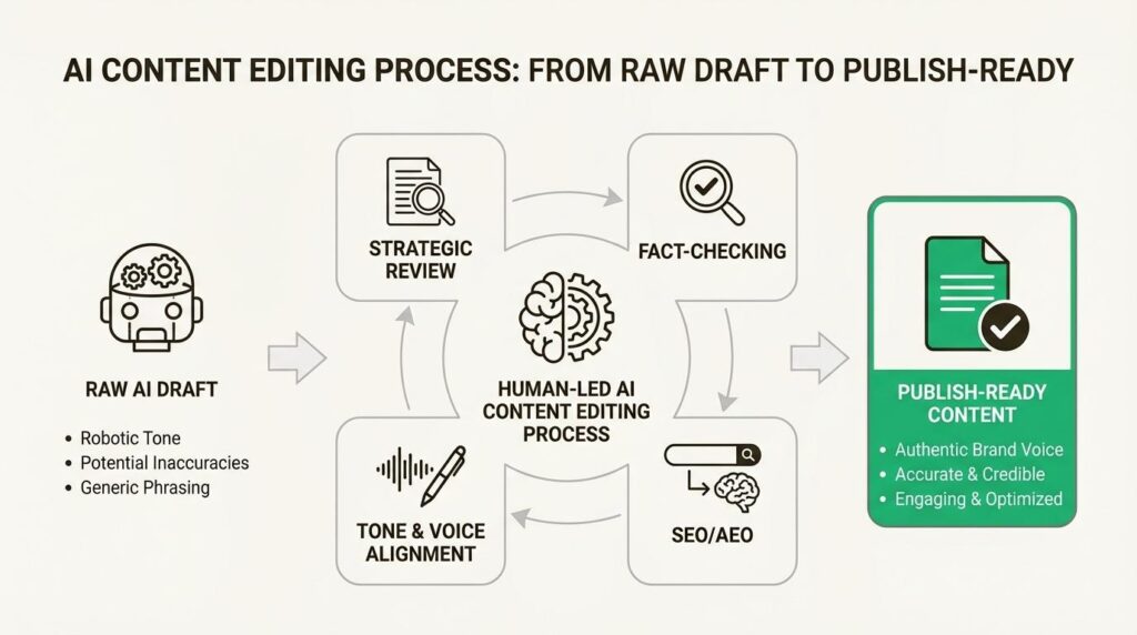 AI vs Human Content for SEO comparison