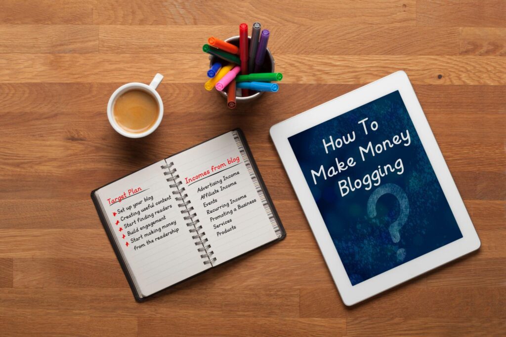 Blogging से ₹1 लाख/महीना कैसे कमाएं income dashboard