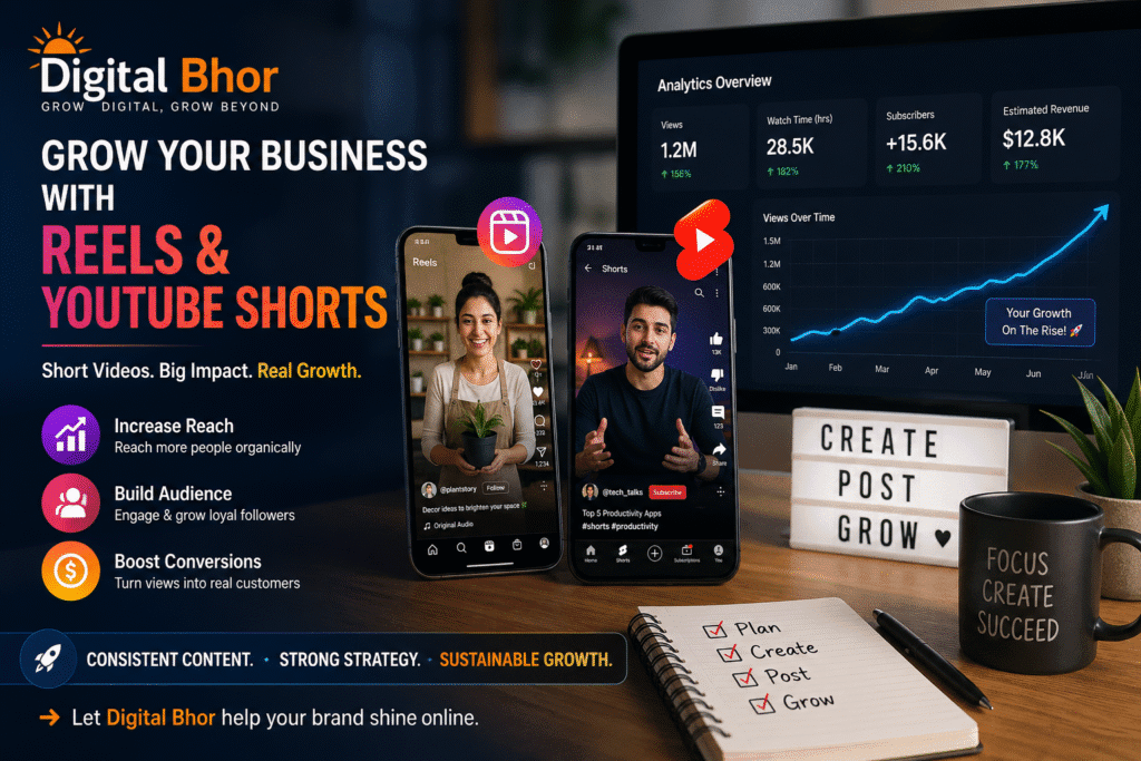 Short Video Marketing business growth strategy with Reels and Shorts