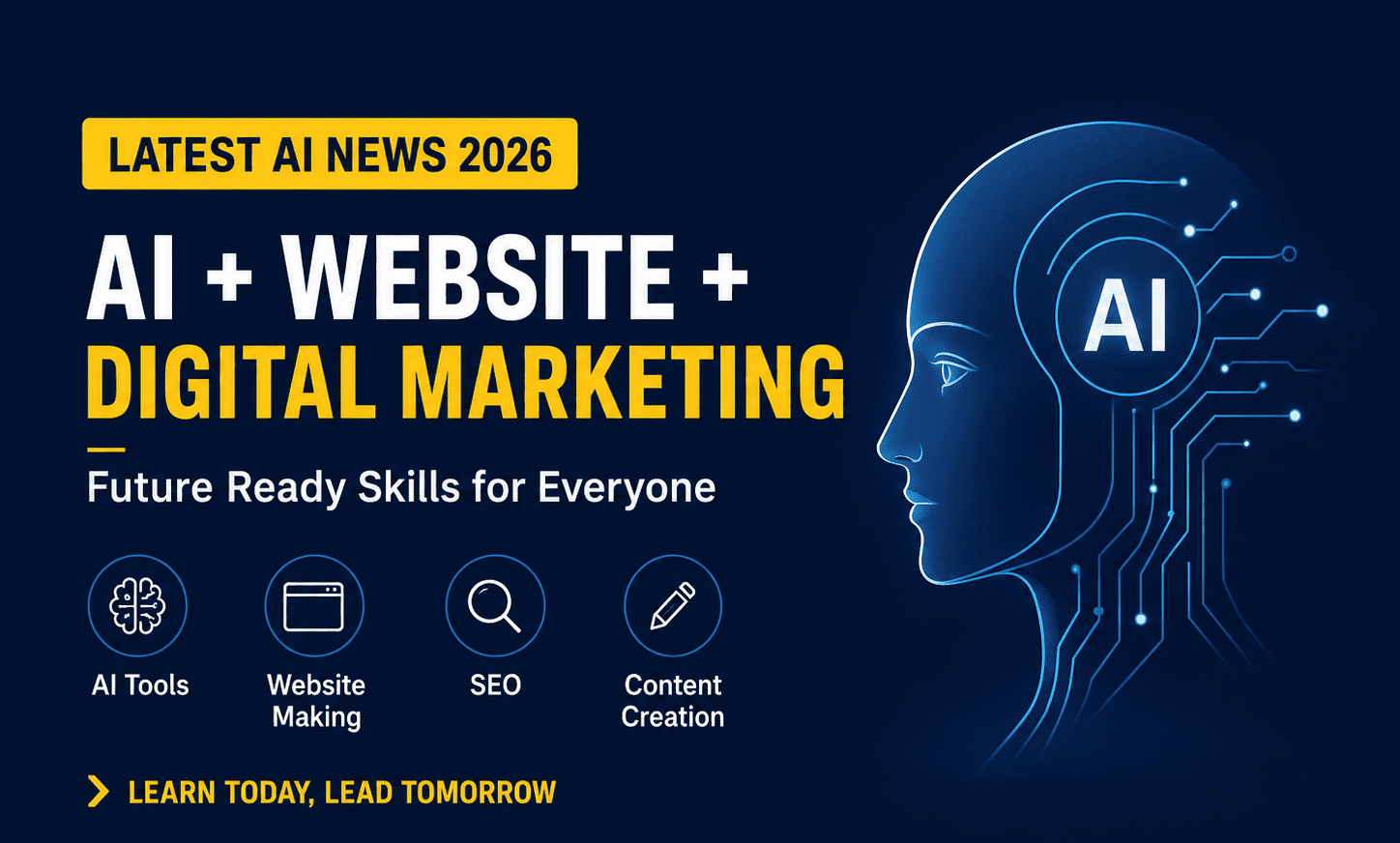  AI News 2026: Website, Digital Marketing aur Online Learning ke liye AI kyu important hai?